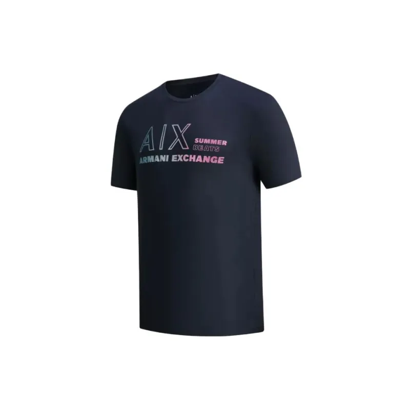 ARMANI EXCHANGE SS23 T Shirt Men's Navy Blue-2