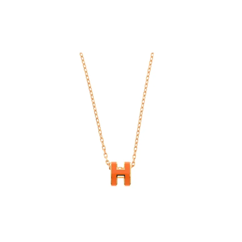 HERMES POP H Collection Metal Necklaces Women's-0