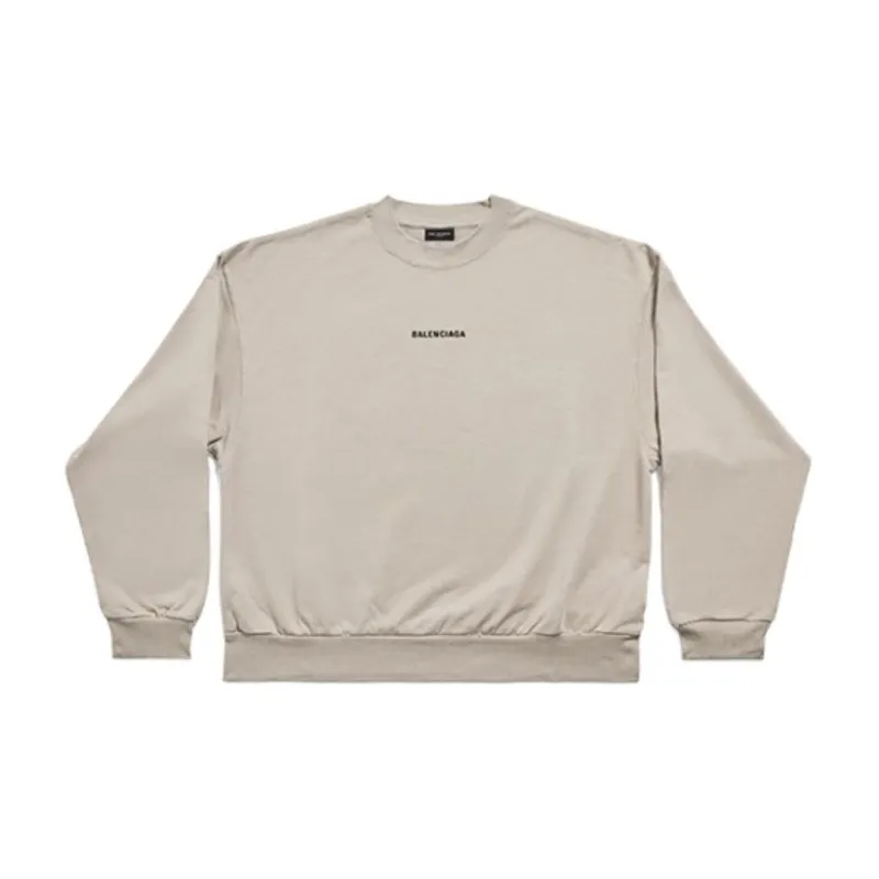 Balenciaga SS23 Drop Shoulder Sleeve T Shirt Women's Gray Loose Fit-1