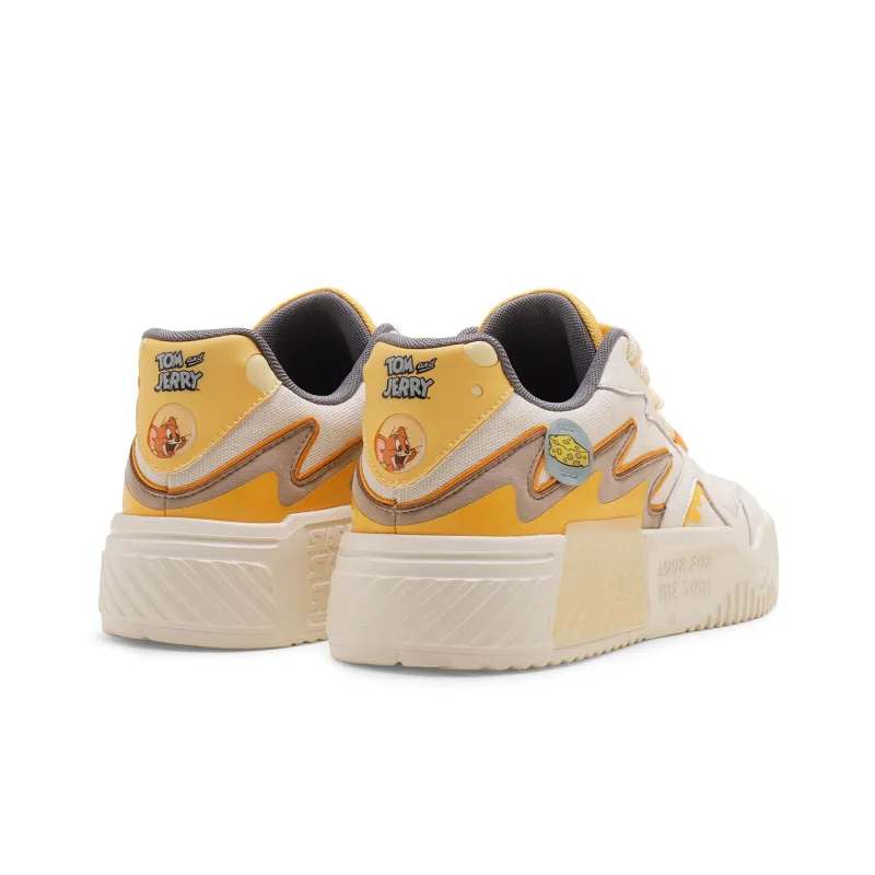TOM&JERRY x STARTER Tom And Jerry Collaboration Low Top Skateboard Shoes Men's Snowball White-4