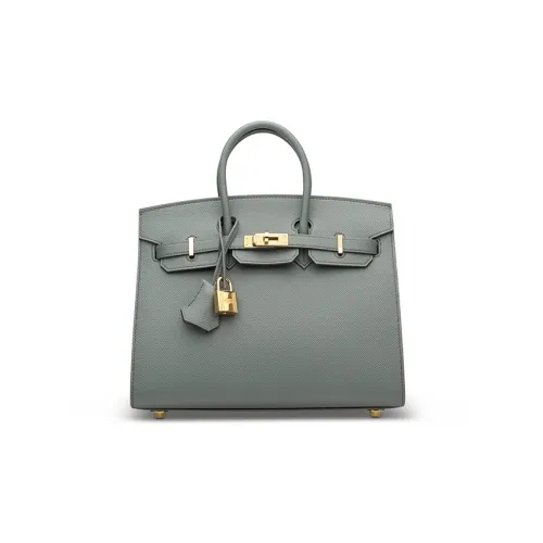 HERMES Birkin Ostrich Leather Birkin Bag Handbags Womens 37 Gold Gold Brown