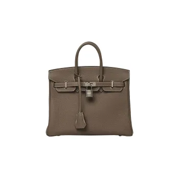 HERMES Birkin Togo Calfskin Birkin Bag Handbags Regular Women's 18 Etoupe Elephant Gray