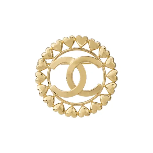 CHANEL Brooches Women's Gold