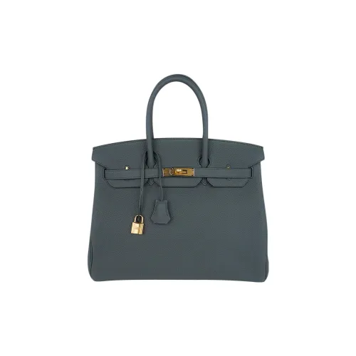 HERMES Birkin TOGO Leather Cow Leather Birkin Bag Handbags Women's Vert Amand Almond Green