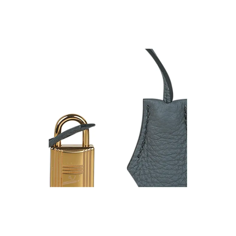 HERMES Birkin TOGO Leather Cow Leather Birkin Bag Handbags Women's Vert Amand Almond Green-9
