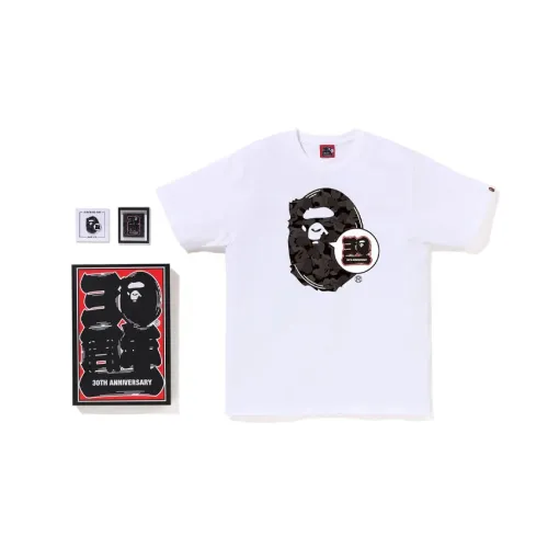 BAPE Store Aoyama Bape 30th Anniversary Ape Head Tee Set 