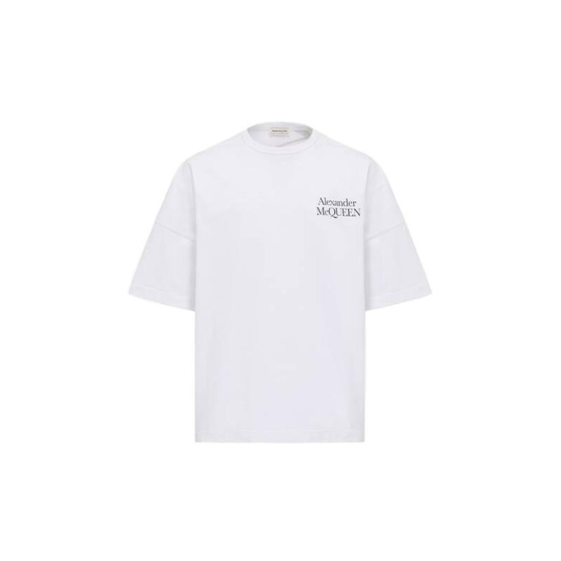 Alexander McQueen T-shirt Men White - POIZON