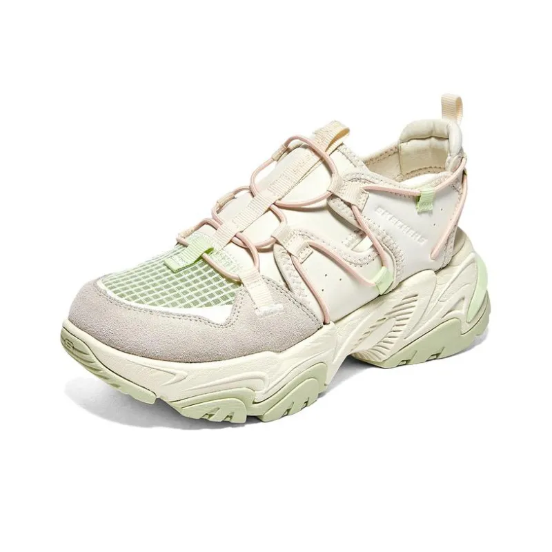 Skechers D'lites Sandal 'White Grey Green' Women's-2