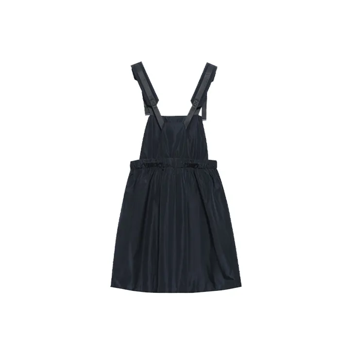 TCH Sleeveless Dresses Women's Black With Silver Logo-1