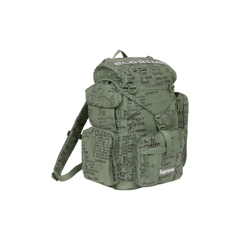 Supreme Nylon Cotton Backpack Regular Unisex Green-1