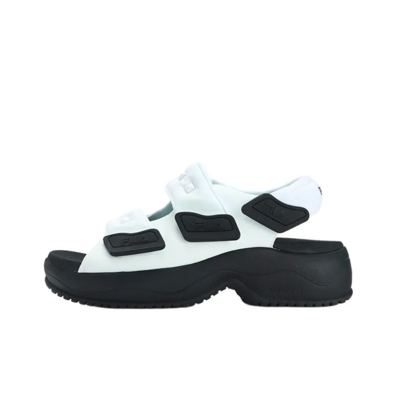FILA Puff Sandals 'White Black' Women's-0