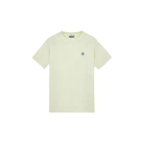 STONE ISLAND T-Shirts Men Light Yellow