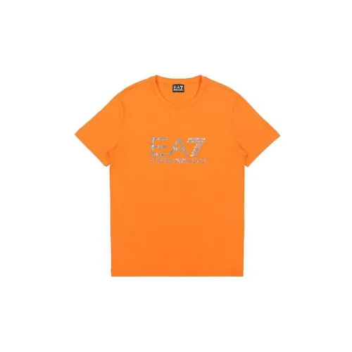 EMPORIO ARMANI T-Shirts Men Orange