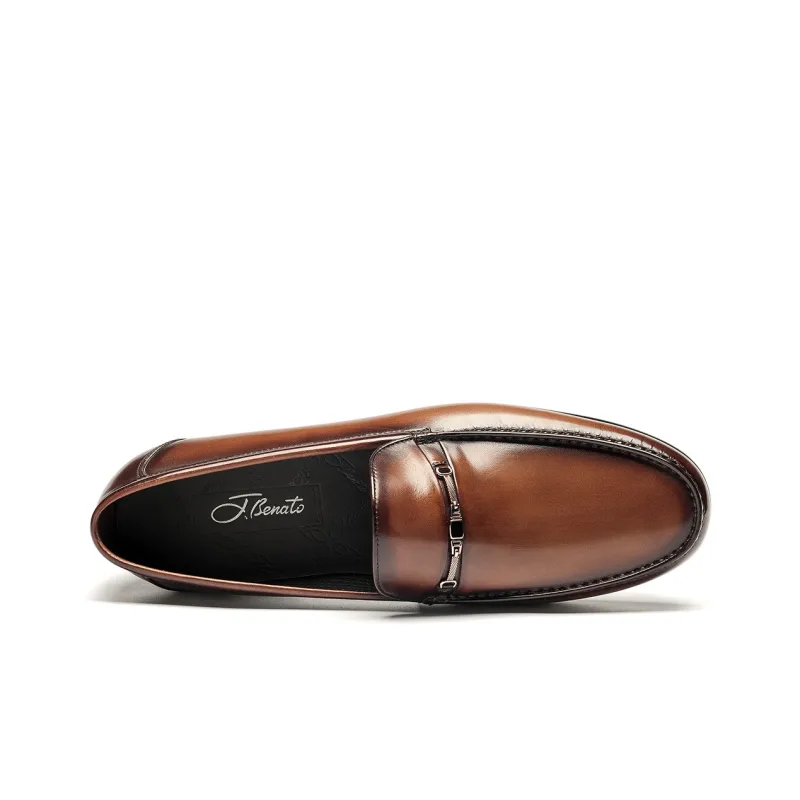 J.BENATO Dress Shoes Men's Coffee-1