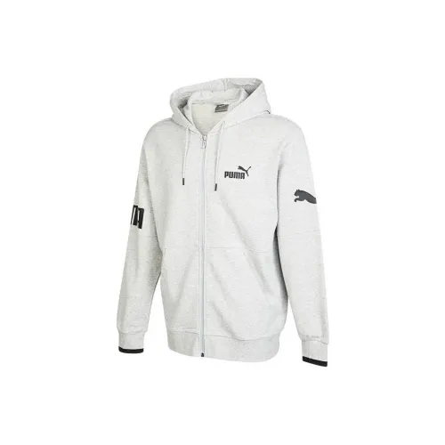 PUMA POWER Jackets Men Gray