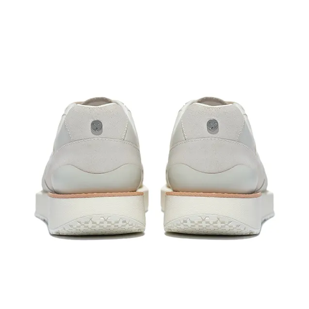 LI NING 1990 001 Anti Slip Wear Resistant Low Top Sports Casual Shoes Women's Ecru-3