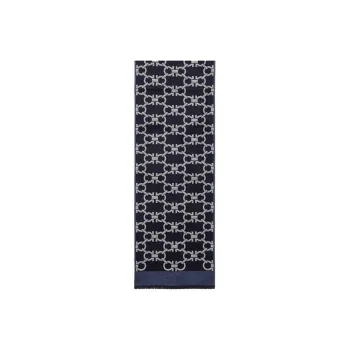 Ferragamo Gancini pattern Knitted Scarf