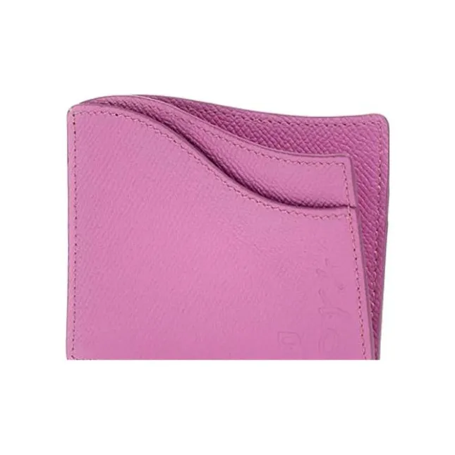 BOYY Calfskin Card Holder, Wallet Women's Purple-2