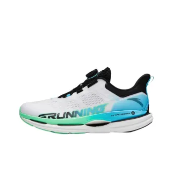 Anta Abrasion Resistant Rebound Low Top Running Shoes Men's White Blue