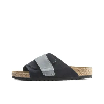 Birkenstock Kyoto Nubuck Suede Midnight Navy Grey