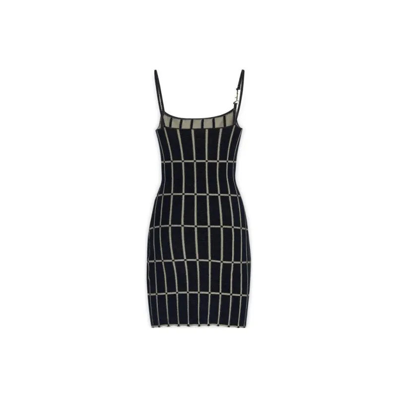 Jacquemus Sleeveless Dresses Women's Blue White-1