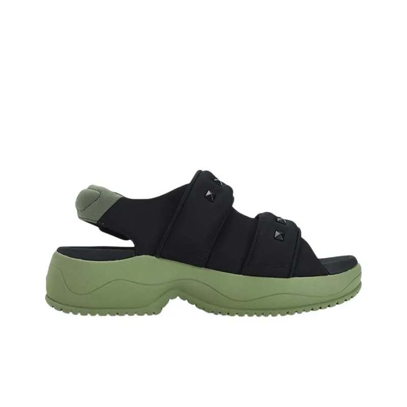 FILA Puff Sandals 'Black Green' Women's-1