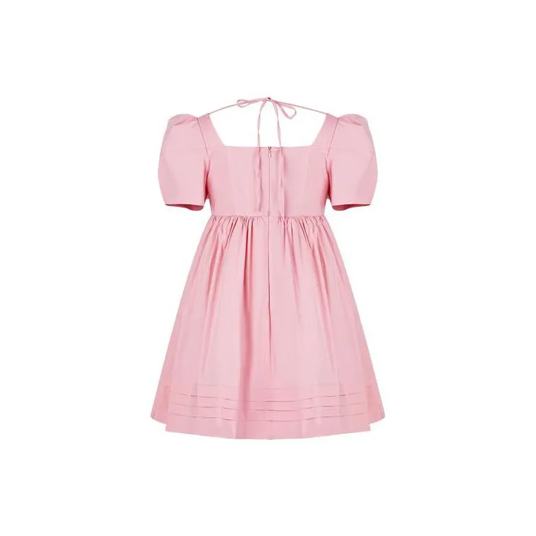 TAMMY TANGS Short Sleeved Dress Women's Pink-1