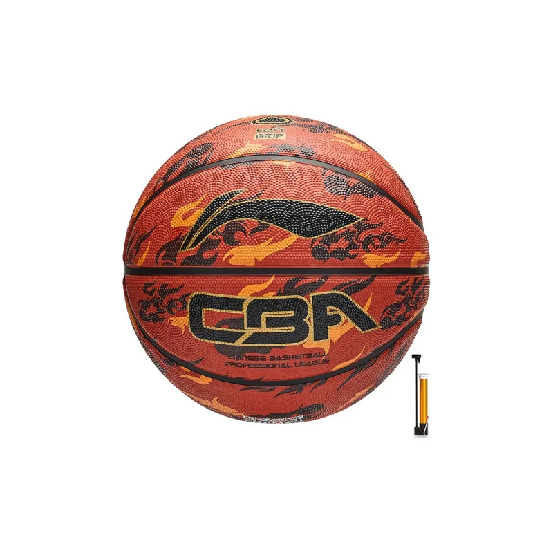 LiNing Rubber Basketball Black Red Size 7 Ball Training Unisex-2