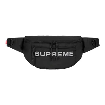 Supreme Nylon With Cotton Shoulder Bag, Crossbody Bag, Fanny Pack Regular Unisex Black