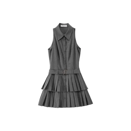 BANANA CICI Sleeveless Dresses Women's Gray