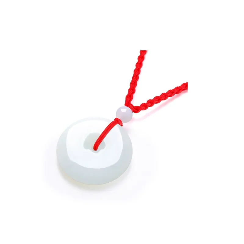 ZHOU LIU FU Pendants White Jade Unisex-2