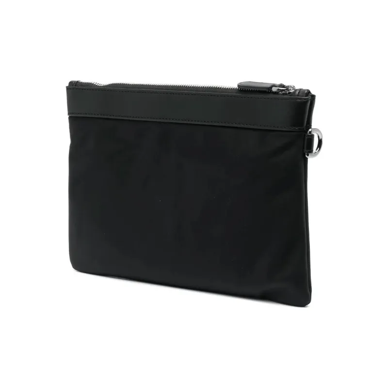 MICHAEL KORS Fabric With Leather Briefcases Clutches Men's Black-1