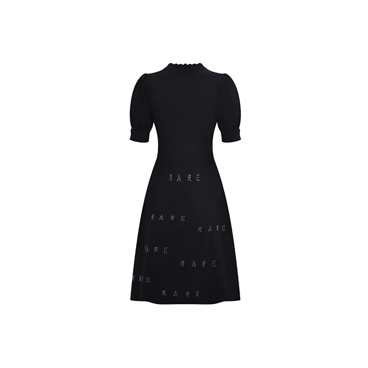 RARE Short Sleeved Dresses Women's Black-1