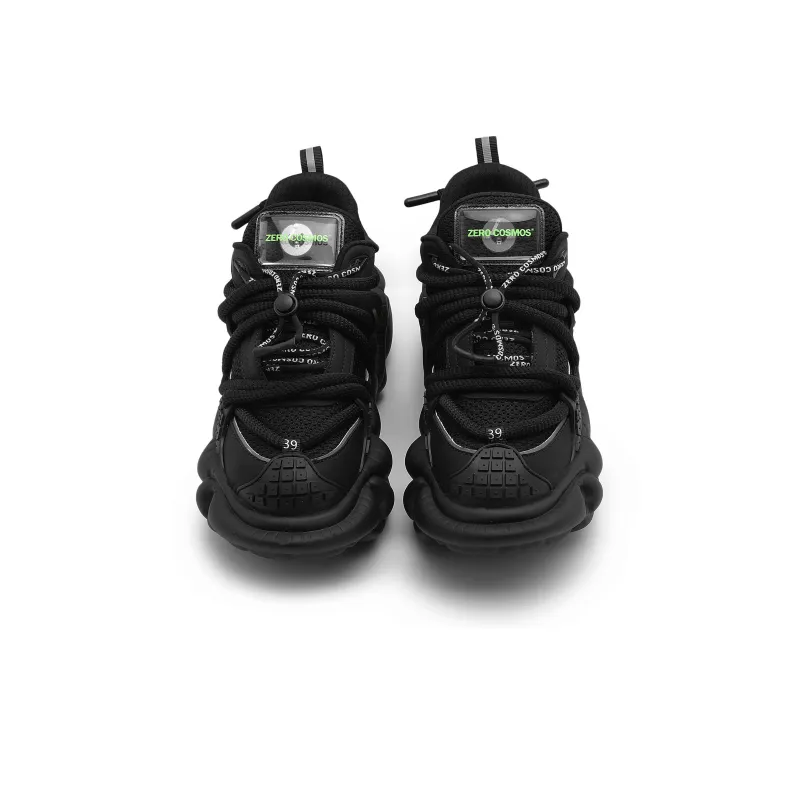 ZERO COSMOS Weightlessness Series Low Top Platform Shoes Unisex Black-3
