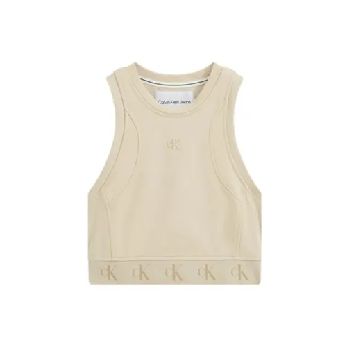 Calvin Klein Tank Tops Women's Light Khaki