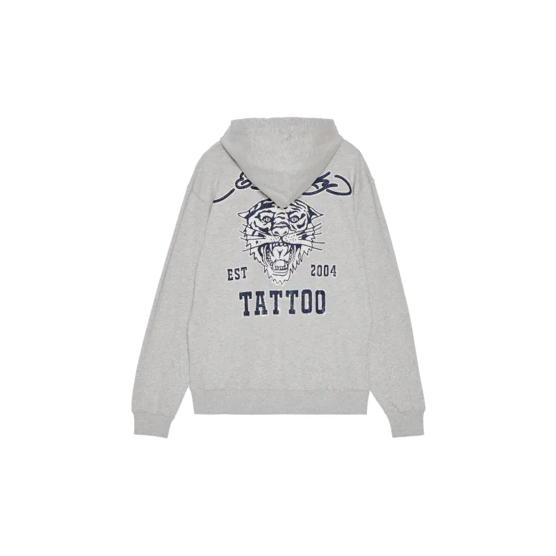Ed Hardy Sweatshirts Men Plain Pure Gray E1PBM100-1