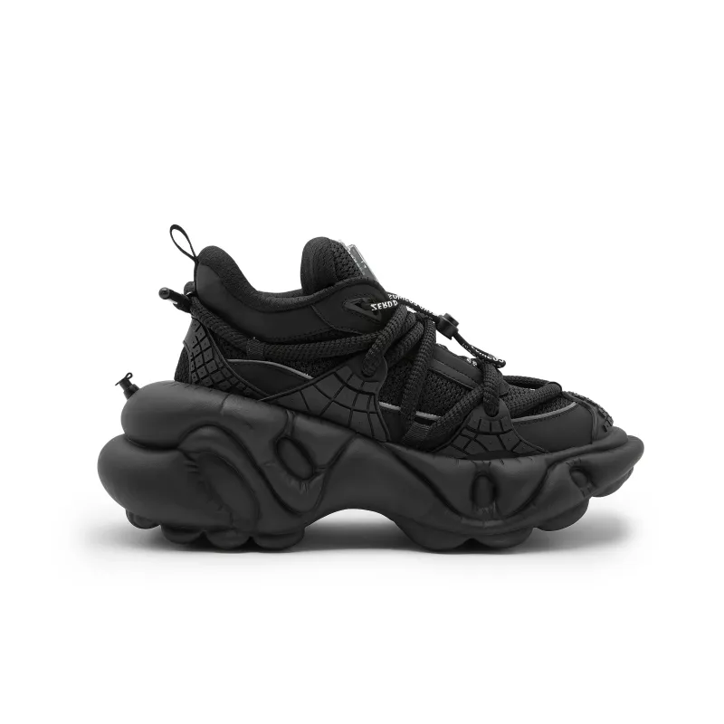 ZERO COSMOS Weightlessness Series Low Top Platform Shoes Unisex Black-1