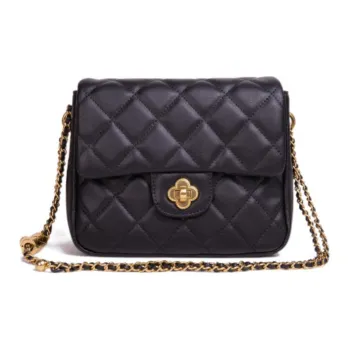 MISS MUSI Cow Leather Small Square Bag Shoulder Bag Crossbody Bag Small Size Women's Black/Green/Ecru/Coffee