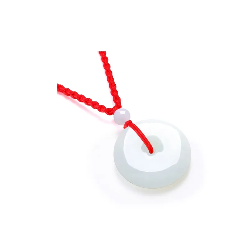 ZHOU LIU FU Pendants White Jade Unisex-3