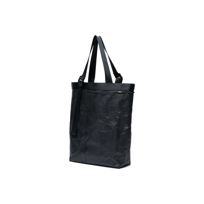 COMBACK Polyester Tote Bag, Shopping Bag, Shoulder Bag Unisex White/Black-5