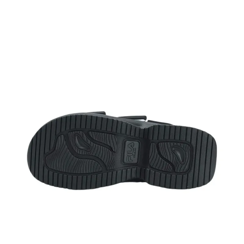 FILA Puff Sandals 'White Black' Women's-3