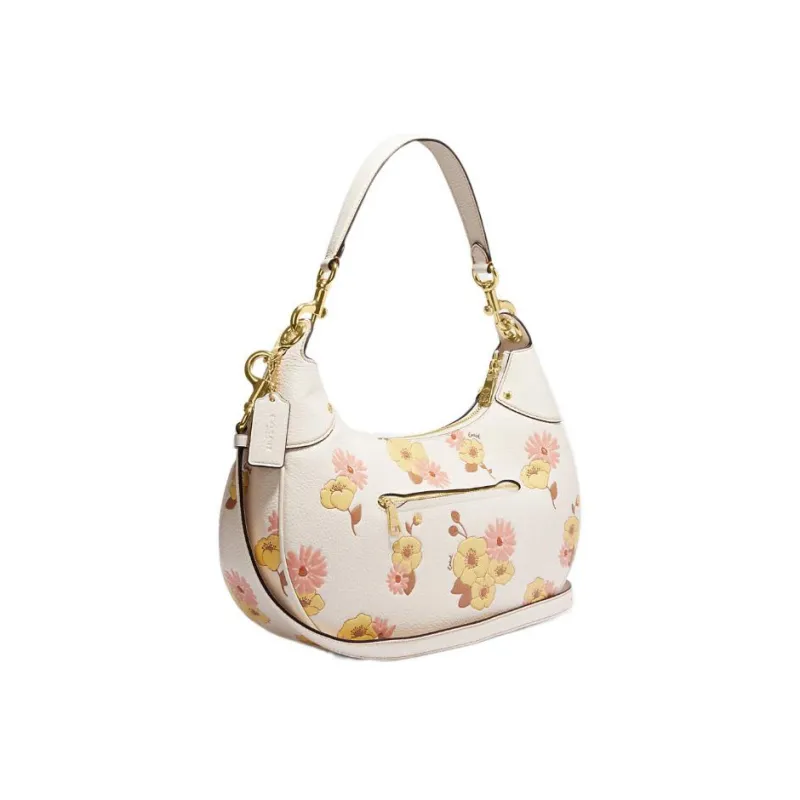 COACH Hobo Leather Hobo Bag, Handbag, Shoulder Bag Women's White-2