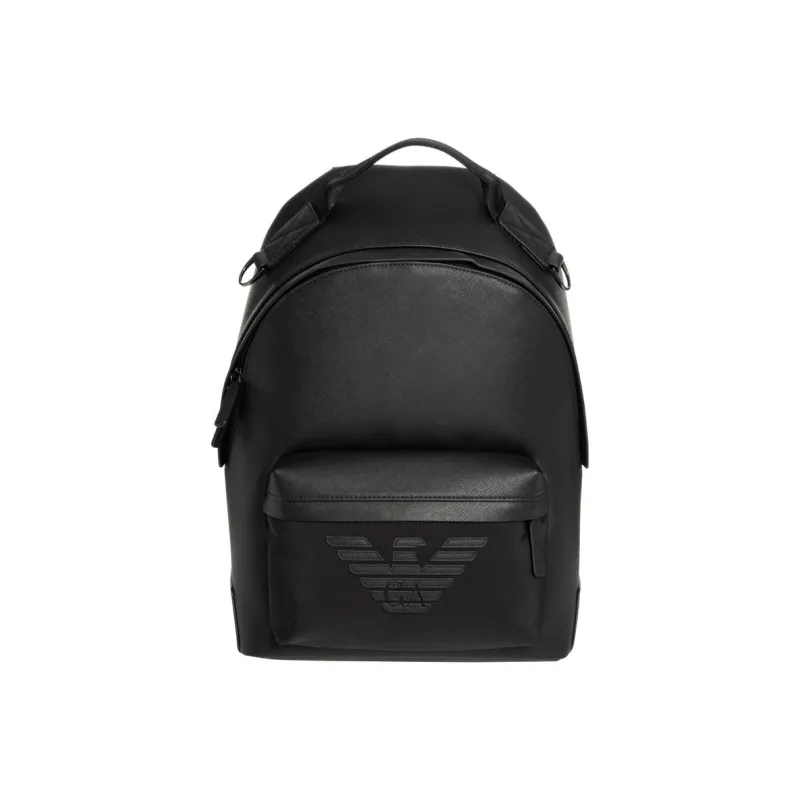 EMPORIO ARMANI Polyurethane Backpack Men's Black-1