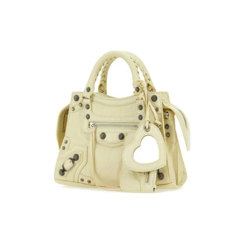 Balenciaga Neo Cagole Lambskin Handbag, Shoulder Bag, Crossbody Bag Extra Small Women's Yellow-1