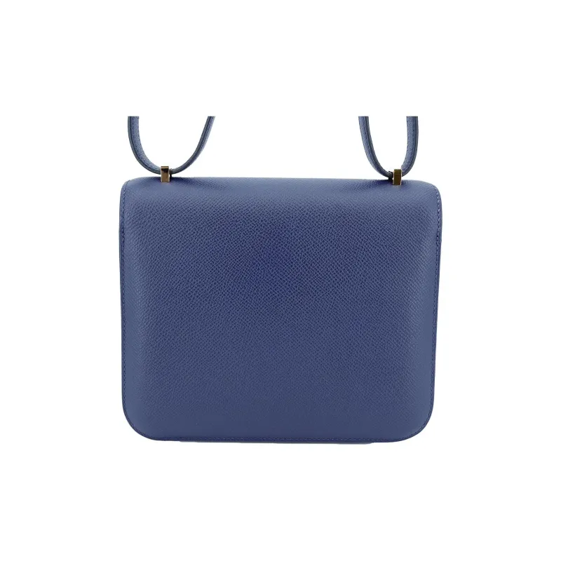 HERMES Constance Epsom Leather Kangkang Shoulder Crossbody Bag Mini Women's Bleu Saphir Sapphire Blue-4