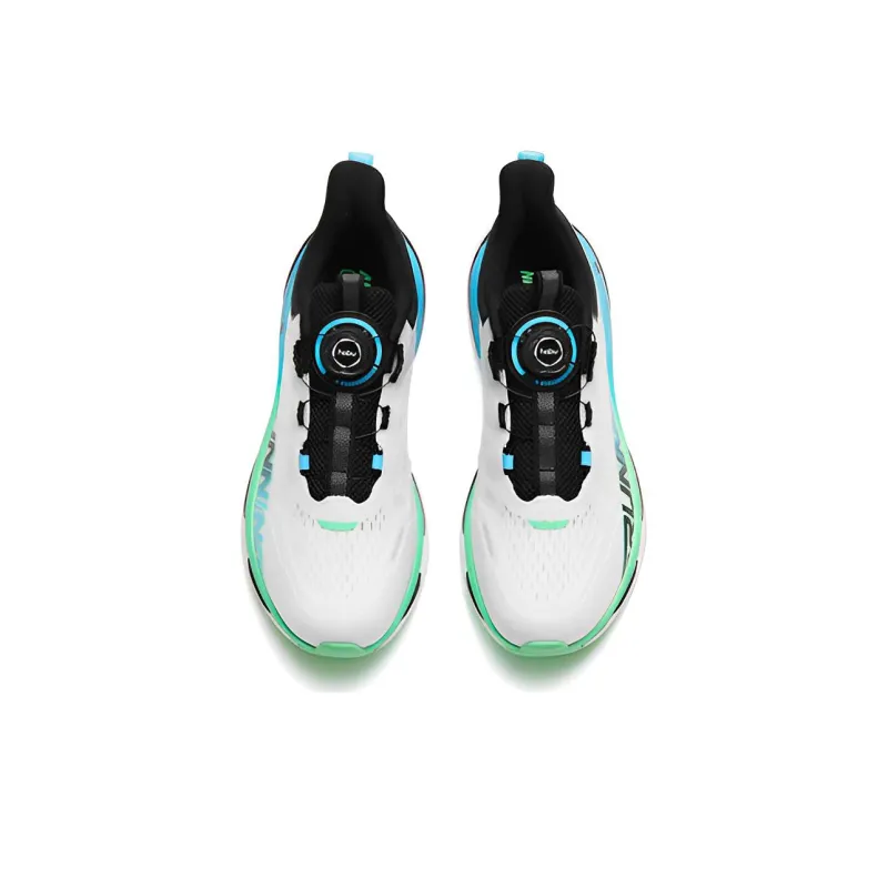Anta Abrasion Resistant Rebound Low-Top Running Shoes Men's White Blue-1
