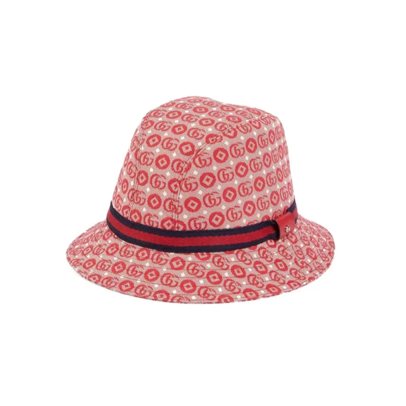 GUCCI Kids Double G Cotton Hat-1