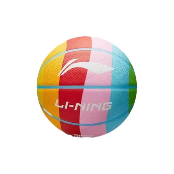 LiNing Rubber Basketball Rainbow Size 7 Ball Training Unisex