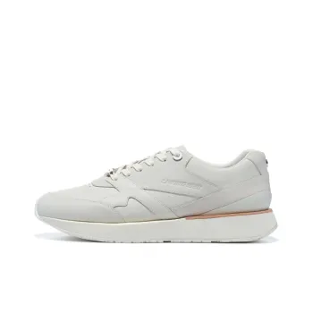 LI NING 1990 001 Anti Slip Wear Resistant Low Top Sports Casual Shoes Women's Ecru