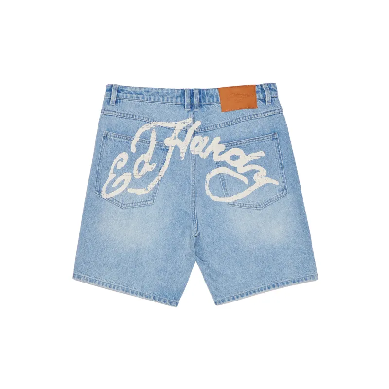 Ed Hardy Denim Shorts Men Indigo E1PBM131-1